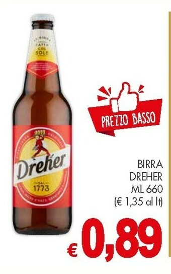 Crai Dreher - Birra Lager Originale 660 g(ml) offerta