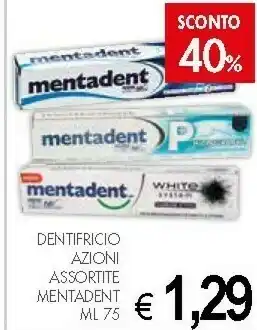 Crai Mentadent Dentifricio Azioni Assortite offerta