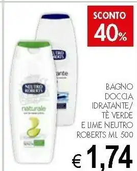 Crai Neutro Roberts Bagno Doccia Idratante Te Verde offerta