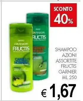 Crai Garnier Fructis Shampoo Azioni Assortite offerta
