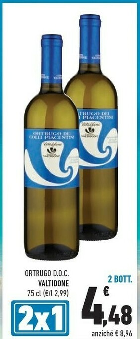 Conad Cantina valtidone Ortrugo DOC offerta