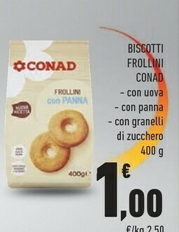 Conad Conad Biscotti Frollini offerta