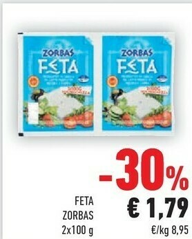 Conad Zorbas Feta 200 G(ml) offerta