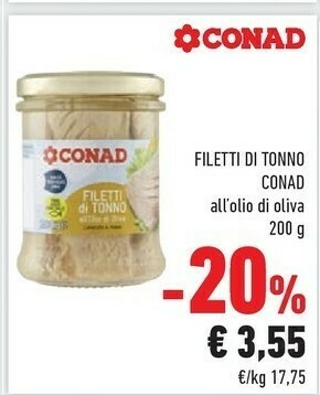 Conad Conad Filetti Di Tonno offerta