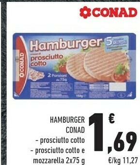 Conad Conad Hamburger offerta
