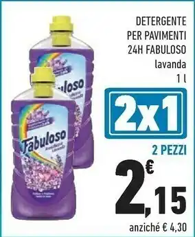 Conad Fabuloso Detergente Per Pavimenti Lavanda offerta