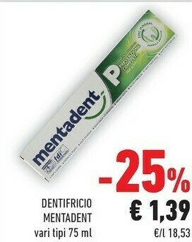 Conad Mentadent Dentifricio offerta