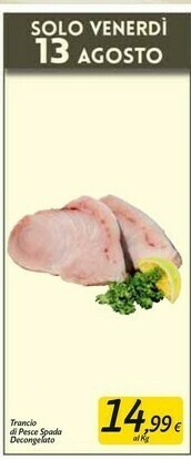 Carrefour Market Trancio Di Pesce Spada offerta
