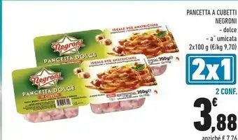 Conad Negroni Negroni - Pancetta Affumicata a Cubetti offerta