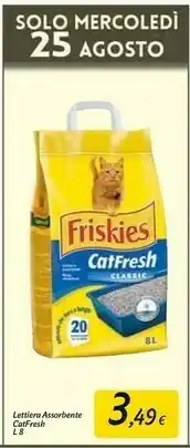 Carrefour Market Purina Friskies Lettiera Cat Fresh offerta