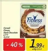 Carrefour Market Nestlè Fitness Dark Chocolate offerta