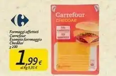 Carrefour Market Formaggi Affettati Cheddar offerta
