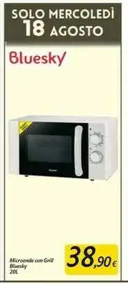 Carrefour Market Bluesky Microonde Con Grill offerta