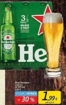 Carrefour Market Heineken Birra 330 G(ml) offerta