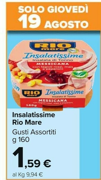 Carrefour Market Rio Mare Insalatissime offerta