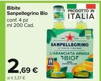 Carrefour Market San Pellegrino Bibite Bio offerta