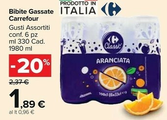Carrefour Market Carrefour Bibite Gassate offerta