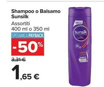 Carrefour Market Sunsilk Shampoo offerta