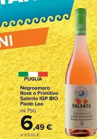 Carrefour Market Paololeo - Negroamaro 750 G(ml) offerta