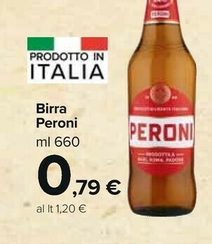 Carrefour Market Peroni Birra 660 G(ml) offerta