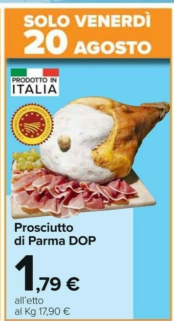 Carrefour Market Prosciutto Di Parma Dop offerta