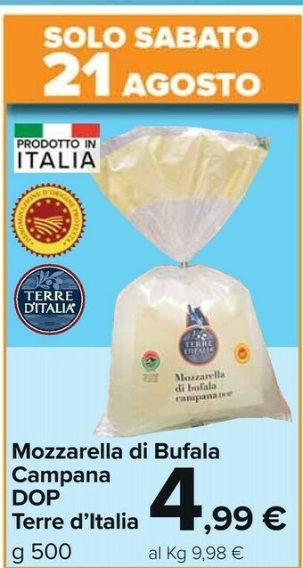 Carrefour Market Mozzarella Di Bufala Campana offerta