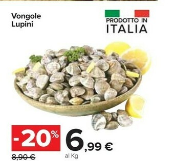 Carrefour Market Vongole Lupini offerta