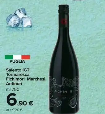 Carrefour Market Antinori Salento Igt Tormaresca offerta