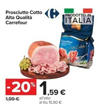Carrefour Market Carrefour Prosciutto Cotto Alta Qualita offerta