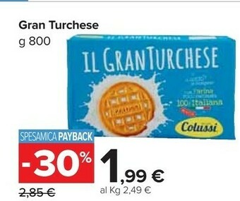 Carrefour Market Colussi Il Gran Turchese 800 G(ml) offerta