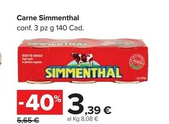 Carrefour Market Simmenthal Carne offerta