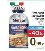 Carrefour Morato American Sandwich Grano Duro offerta