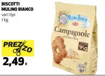 Ipercoop Mulino Bianco Biscotti 1 kg offerta