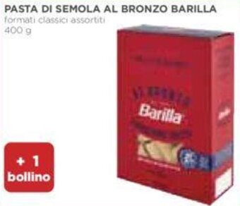 Ipercoop Barilla Pasta di Semola al Bronzo 400 g offerta