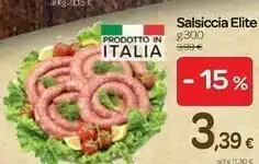 Carrefour Salsiccia Elite offerta