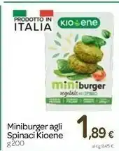 Carrefour Kioene Miniburger Agli Spinaci offerta