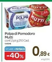 Carrefour Mutti Polpa Di Pomodoro offerta