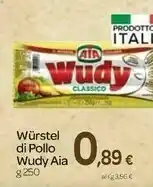Carrefour Aia Wurstel Di Pollo Wudy offerta