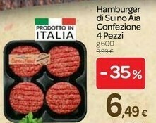 Carrefour Aia Hamburger Di Suino offerta