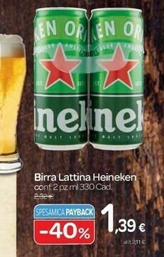 Carrefour Heineken Birra Lattina offerta