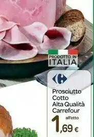 Prosciutto Cotto Alta Qualità
