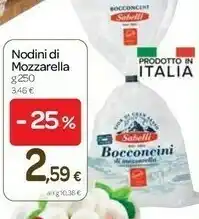 Carrefour Sabelli Nodini Di Mozzarella offerta