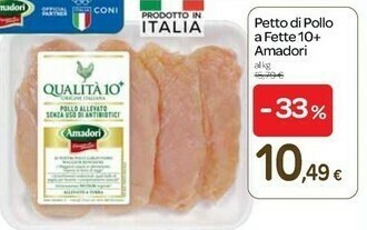 Carrefour Amadori Petto Di Pollo A Fette offerta