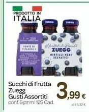 Carrefour Zuegg Succhi Di Frutta offerta