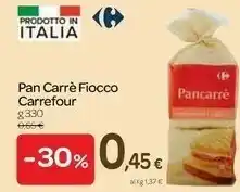 Carrefour Pan Carre Fiocco offerta