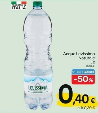 Carrefour Levissima Acqua offerta