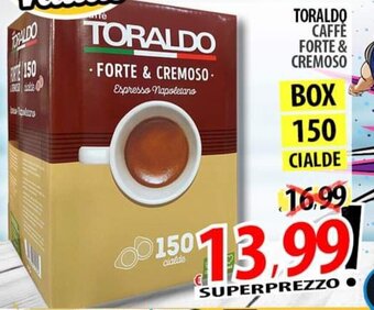Il Genio Supermercato Toraldo Caffè Forte & Cremoso Box 150 cialde offerta