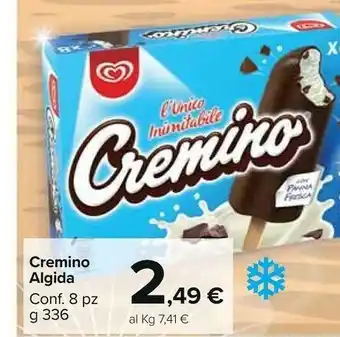 Carrefour Algida Algida - Cremino l'Unico Inimitabile 336 g(ml) offerta