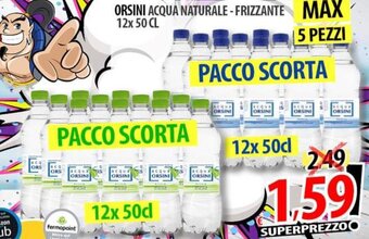 Orsini Acqua Naturale - Frizzante 12x 50 cl