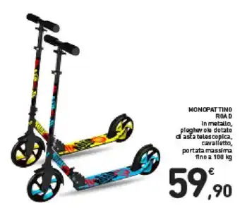 Conad Monopattino Road in metallo offerta